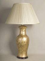 ALEXANDERS  DISTRESSED GOLD FISHTAIL LAMP